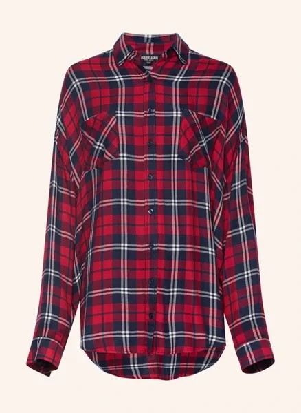 Рубашка в клетку оверсайз True Religion, синий