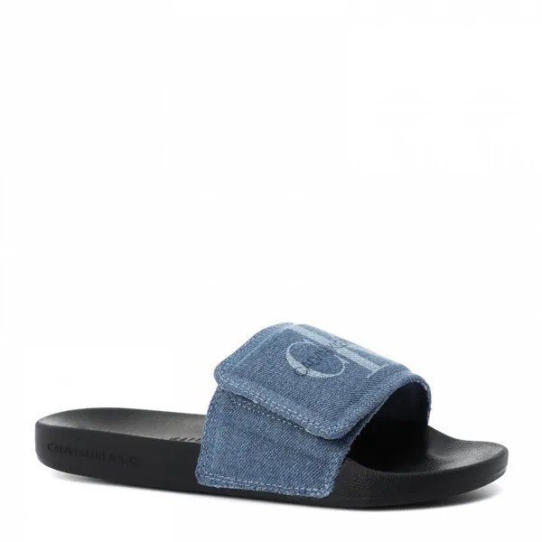 Сланцы женские Calvin Klein Jeans YW0YW00106_2530145 голубые 36 EU