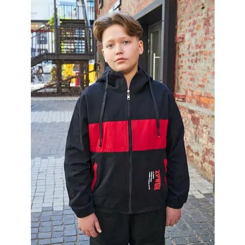 Куртка спортивная Skull Loft, размер XL, черный, красный