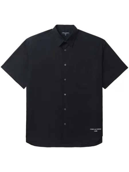 Comme des Garçons Homme поплиновая рубашка, черный