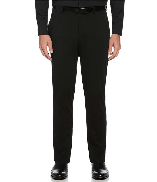 Облегающий эластичный костюм Perry Ellis с плоской передней частью, аккуратный трикотажный костюм, отдельные брюки, черный