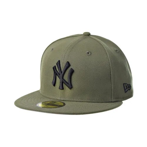 Мужская кепка New Era New York Yankees 59Fifty оливково-черная 70410824