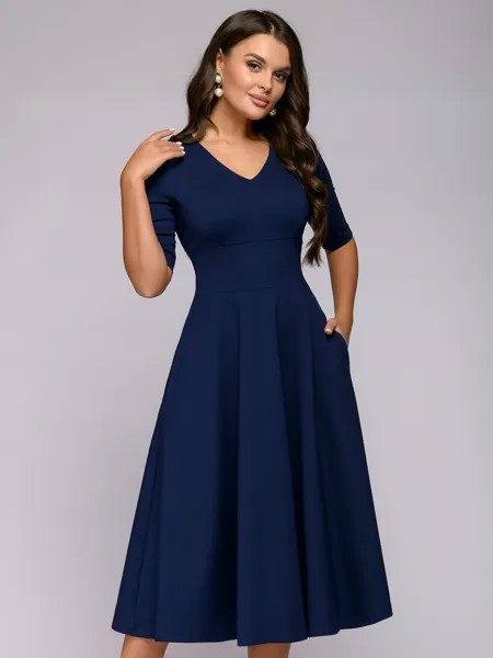 Платье женское 1001dress 0102219 синее 3XL