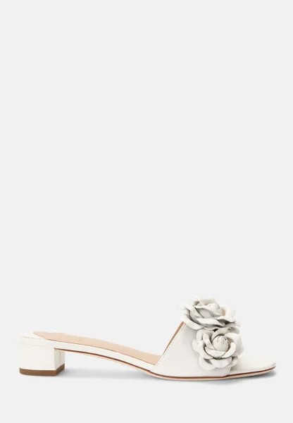 Мюли FLOWER FLAT Lauren Ralph Lauren, цвет white