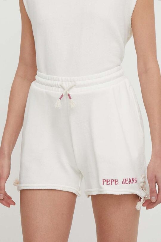 Хлопковые шорты Kendall Pepe Jeans, бежевый
