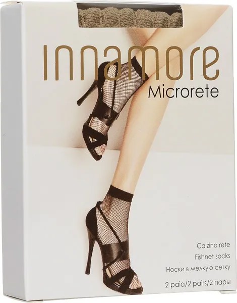 Носки женские Innamore носки 'Microrete Calzino' miele бежевые one size