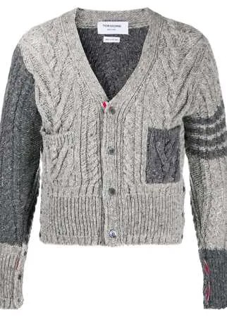 Thom Browne кардиган фактурной вязки с полосками 4-Bar