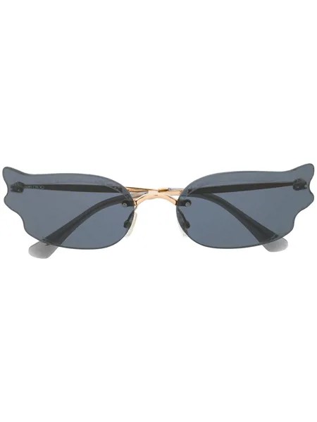 Jimmy Choo Eyewear солнцезащитные очки Ember в оправе 'кошачий глаз'