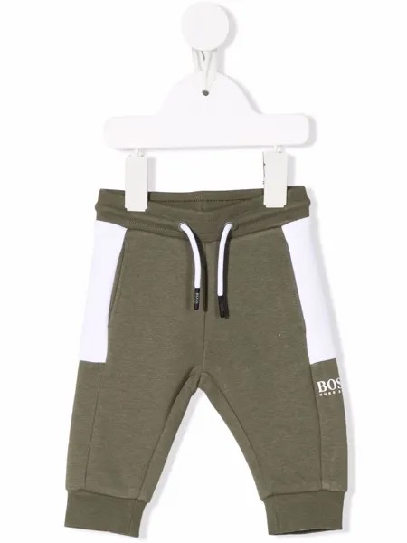 BOSS Kidswear спортивные брюки в стиле колор-блок