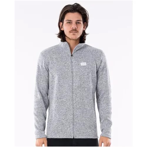 Толстовка Rip Curl CRESCENT ZIP THRU CREW, цвет 85 GREY MARLE, размер S