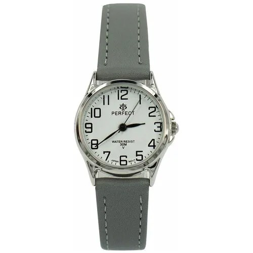 Perfect часы наручные, кварцевые, на батарейке, женские, металлический корпус, кожаный ремень, металлический браслет, с японским механизмом LX017-098-5