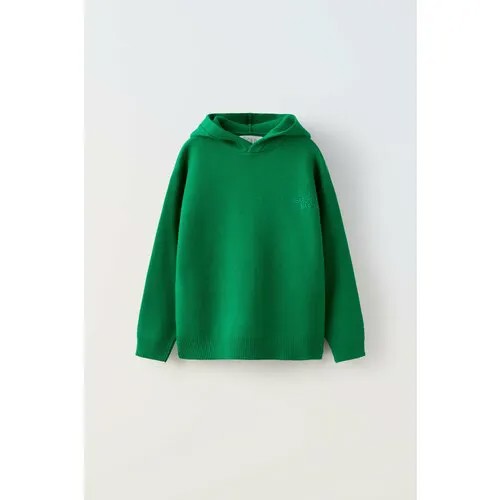Свитер Zara, размер 11-12 лет (152 cm), зеленый