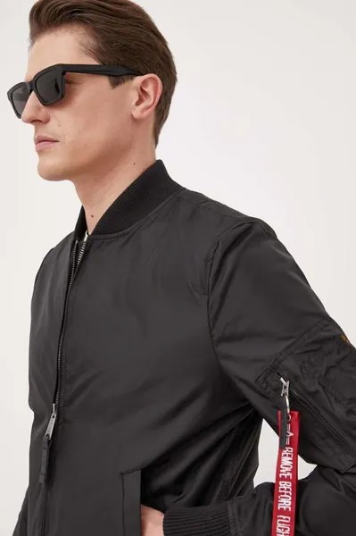Куртка-бомбер МА-1 ТТ Alpha Industries, черный