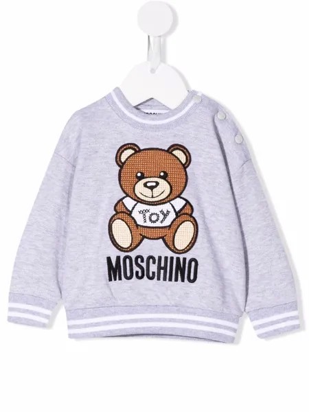 Moschino Kids embroidered-logo sweatshirt