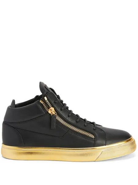 Giuseppe Zanotti кеды Kriss с подошвой металлик, черный