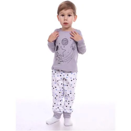 Пижама детская Космонавт, интерлок 100% хлопок, размер 116