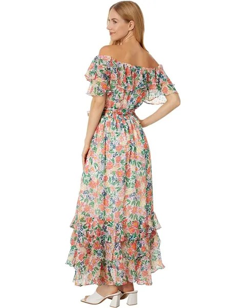 Платье Vince Camuto Off Shoulder Maxi Dress, цвет Birch