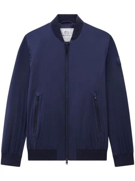 Woolrich бомбер с логотипом, синий