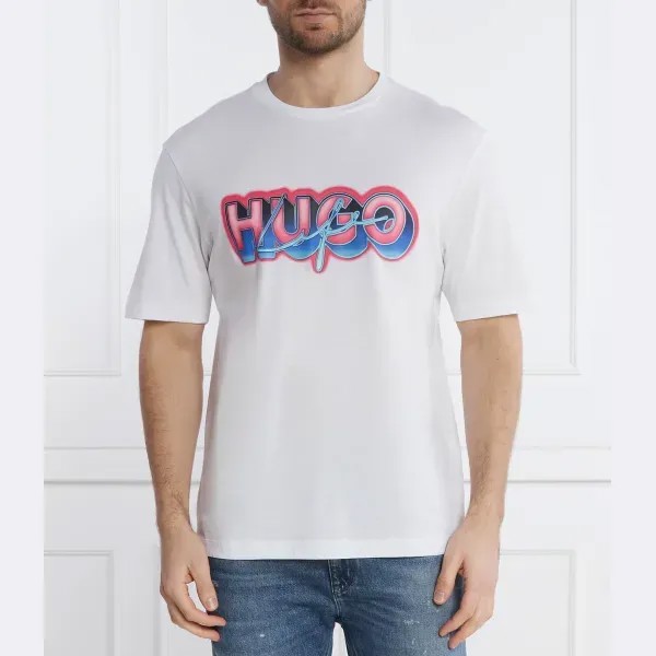 Футболка nillumi стандартного кроя Hugo, белый