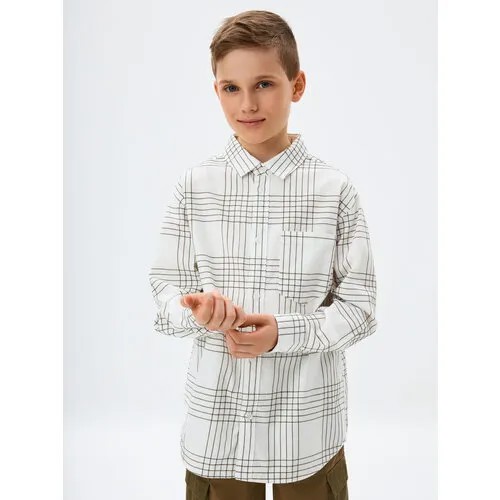 Школьная рубашка Sela, размер 140, белый