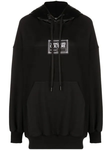 Versace Jeans Couture худи с логотипом, черный