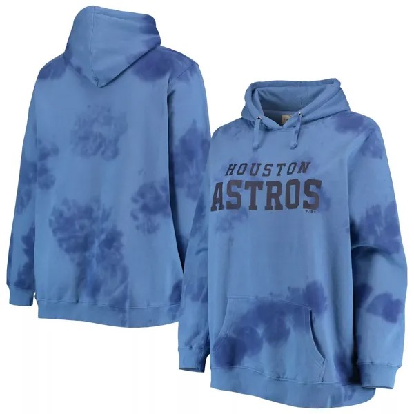 Женский темно-синий пуловер с капюшоном Houston Astros большого размера Cloud