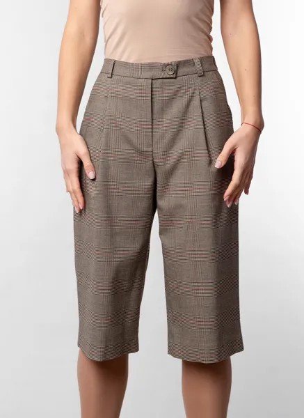 Бриджи женские Avelontailor 56142 коричневые 52 RU
