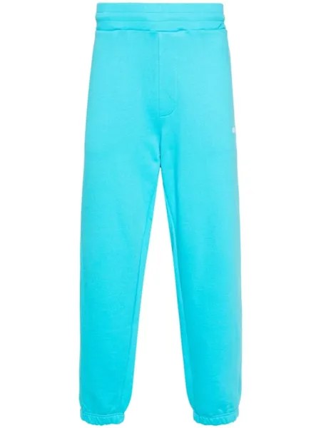 MSGM спортивные брюки с логотипом, синий
