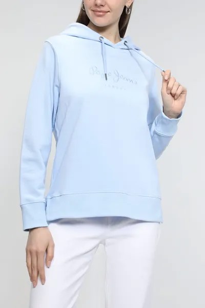 Худи женское Pepe Jeans London PL581312 голубое M