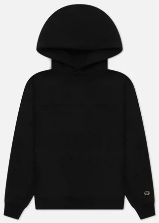 Женская толстовка Champion Reverse Weave Garment Dyed Hoodie Regular Fit, цвет чёрный, размер S