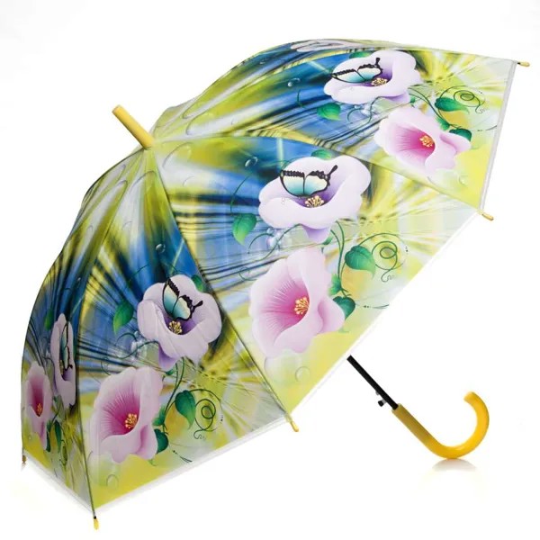 Зонт-трость женский полуавтоматический Мультидом FX24-21 разноцветный