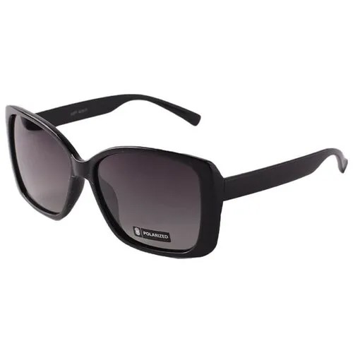 Солнцезащитные очки A-Z, прямоугольные, оправа: пластик, поляризационные, с защитой от УФ, для женщин, черный
