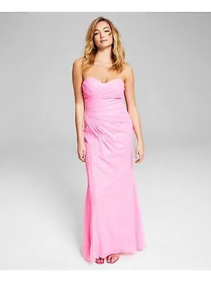 BLONDIE NITES Женское розовое торжественное платье без рукавов на подкладке для подростков 5