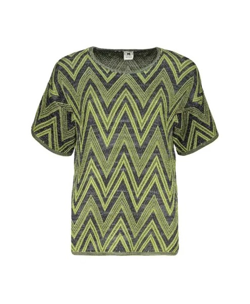 Топ с короткими рукавами и круглым вырезом Missoni, мультиколор