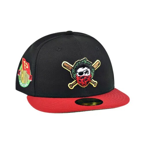 Мужская кепка New Era Pittsburgh Pirates Flag 59Fifty черно-алая