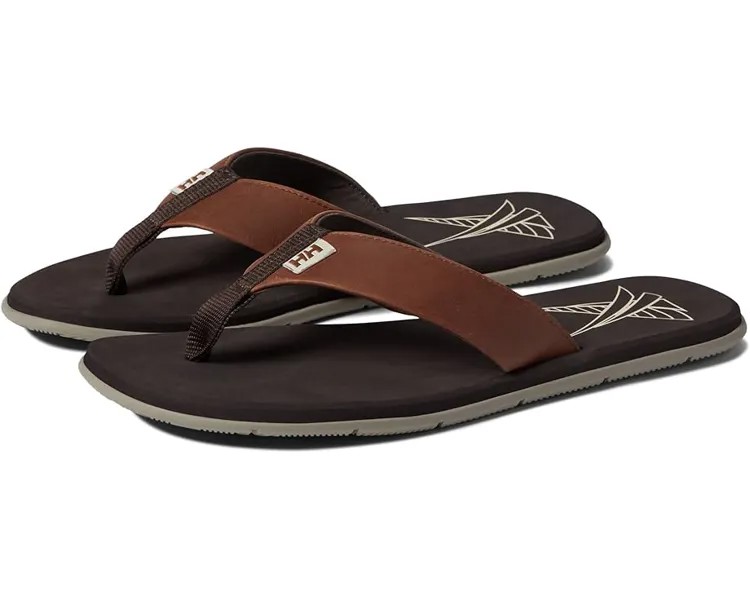 Сандалии Helly Hansen Seasand Leather Sandal, цвет Espresso/Fallen Rock/Cream