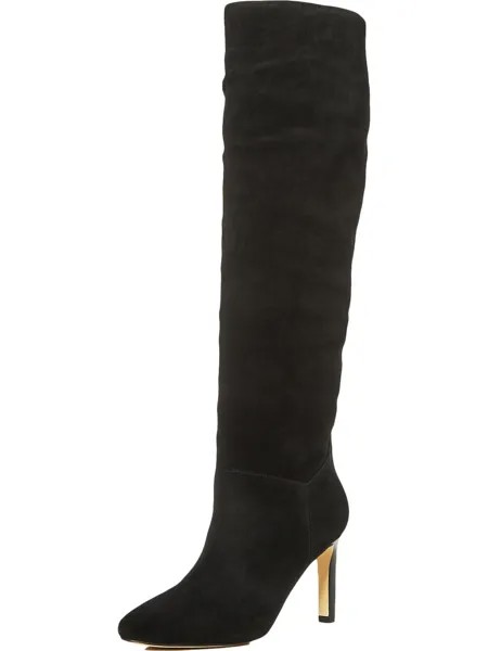 Женские замшевые высокие сапоги до колена Zadia Marc Fisher LTD, цвет Black Suede
