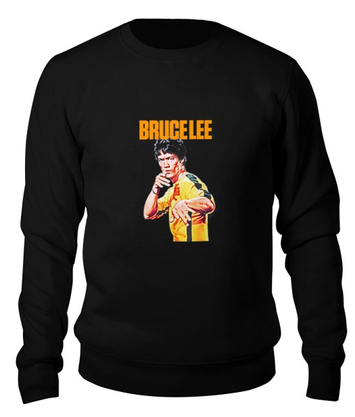 Свитшот унисекс Printio Bruce lee черный XS