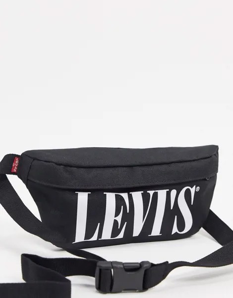 Черная сумка-кошелек на пояс с логотипом Levi's-Черный