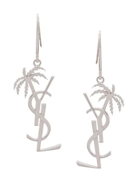 Saint Laurent серьги Monogram