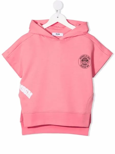MSGM Kids худи с короткими рукавами