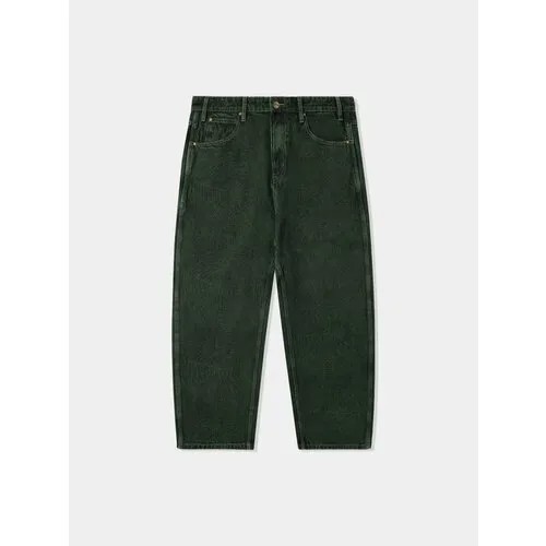 Джинсы багги Butter Goods Web Denim, размер 32, зеленый