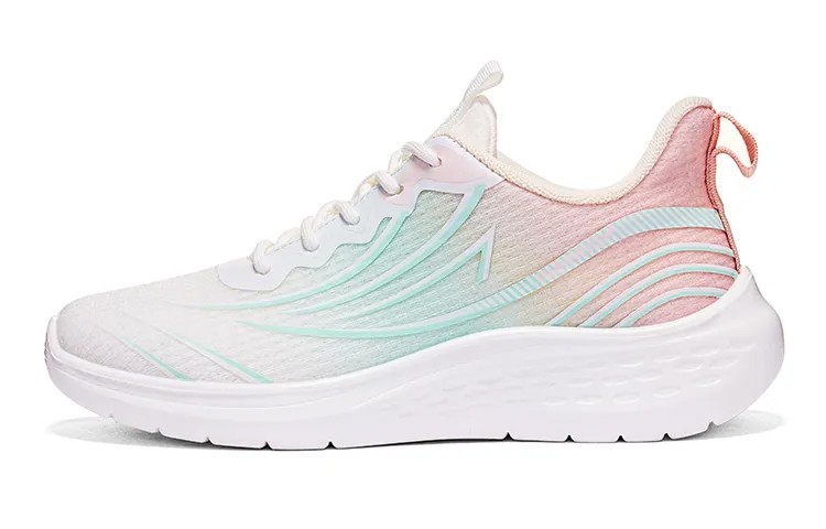 Кроссовки WARRIOR Lifestyle Shoes Women's Low-top Cream White/Rose/Dark Green, темно-зеленый