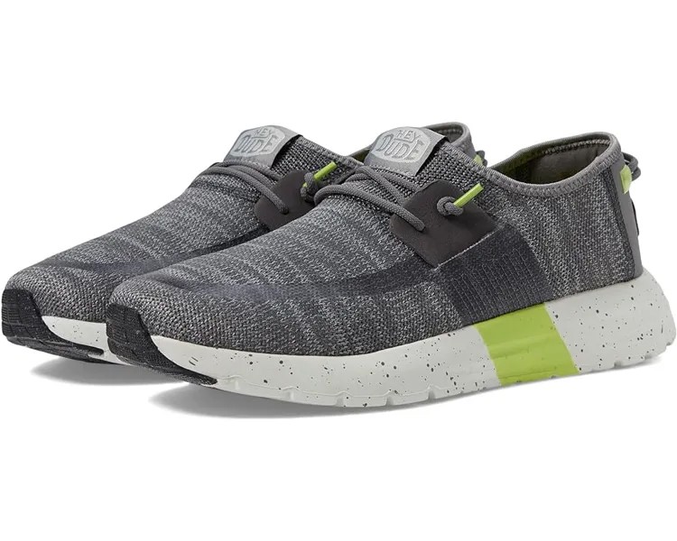 Кроссовки Hey Dude Sirocco M Sport Mode, цвет Heather Grey/Charcoal