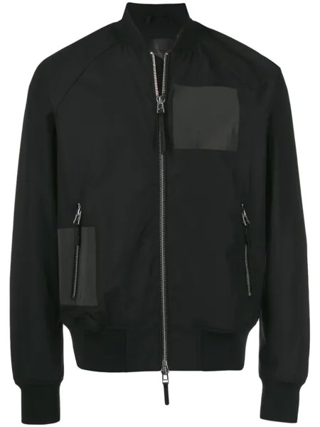 Emporio Armani однотонная куртка-бомбер, черный