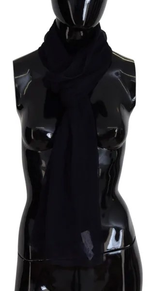 Шарф KAOS, черный, однотонный, из 100% шелка, теплая женская шаль, 190x40 см, 100 долларов США