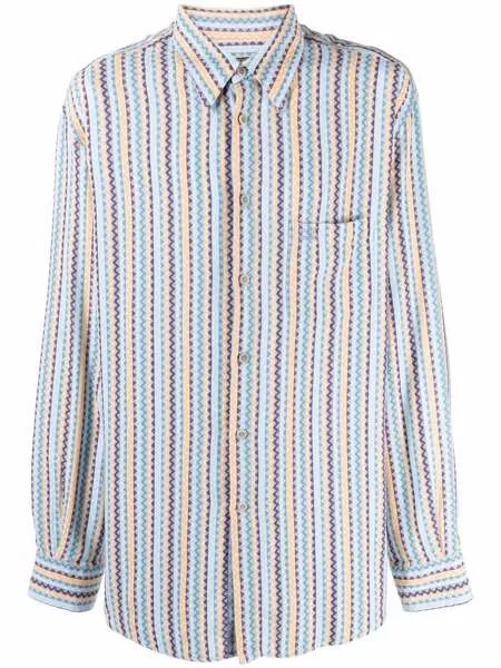 Missoni Pre-Owned рубашка 1990-х годов с узором шеврон