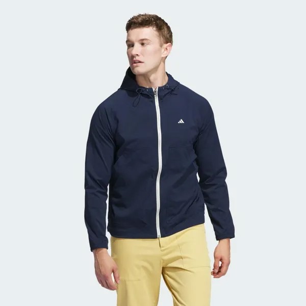 Куртка Adidas GO-TO Windproof Full Zip Long Sleeve Hoodie, цвет College Navy