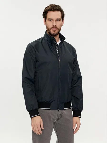 Бомбер стандартного кроя Ea7 Emporio Armani, синий