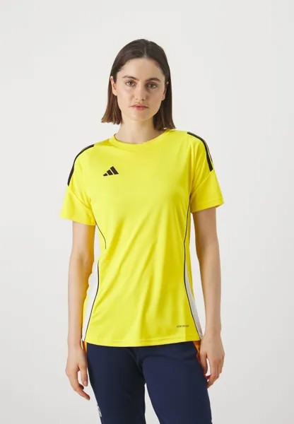 Спортивная футболка TIRO24 adidas Performance, цвет team yellow/white